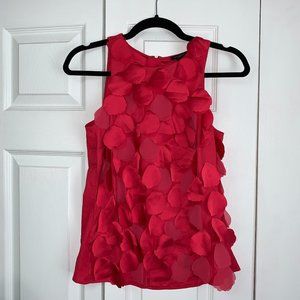 Ann Taylor Rose Petal Sleeveless Top